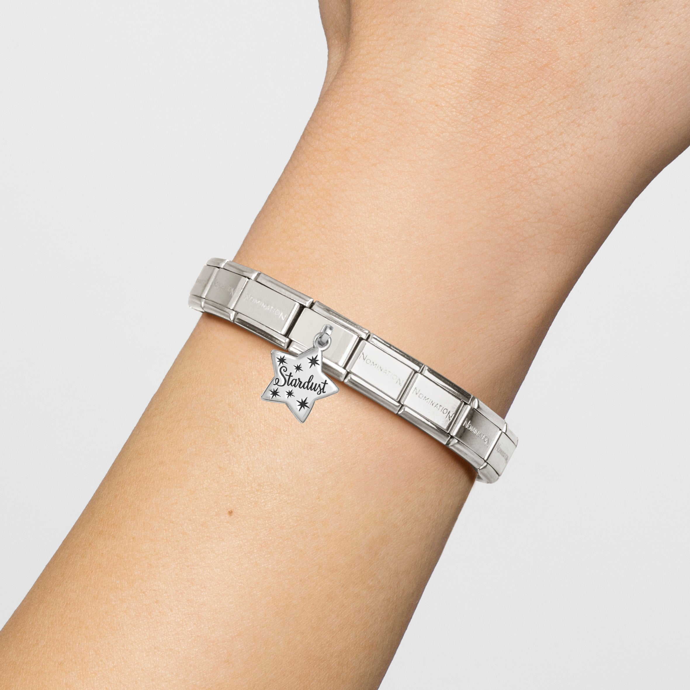 Composable® Link, Charm, Stardust Star in hypoallergenic stainless steel and sterling silver .925 | Nomination Italy