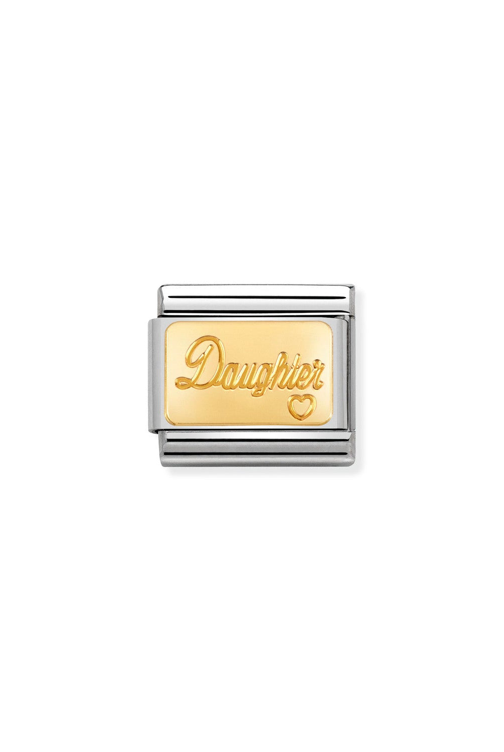 Composable® Link, Charm, gold Daughter in hypoallergenic stainless steel and gold 18 kt | Nomination Italy