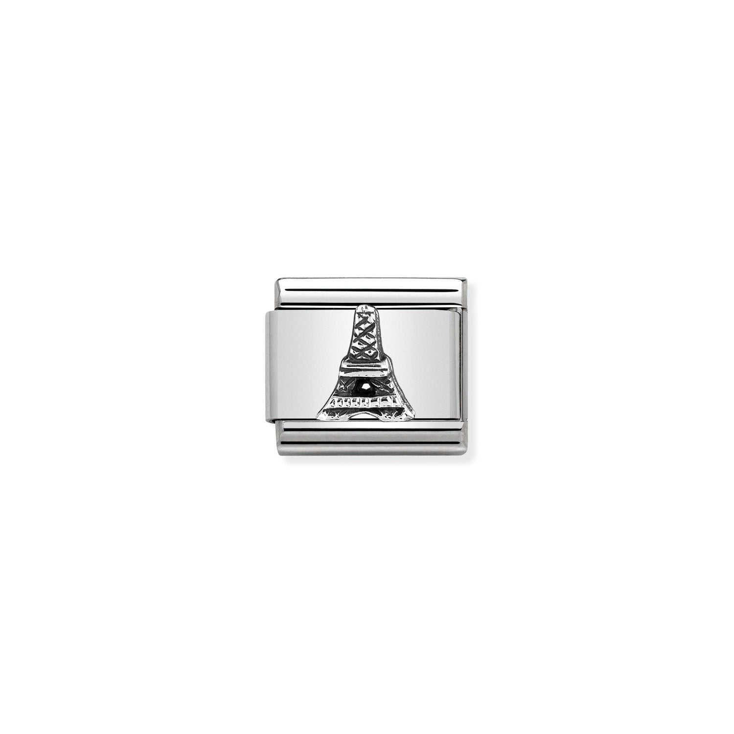 Composable® Link, Charm, Eiffel Tower silver in hypoallergenic stainless steel and sterling silver .925 | Nomination Italy
