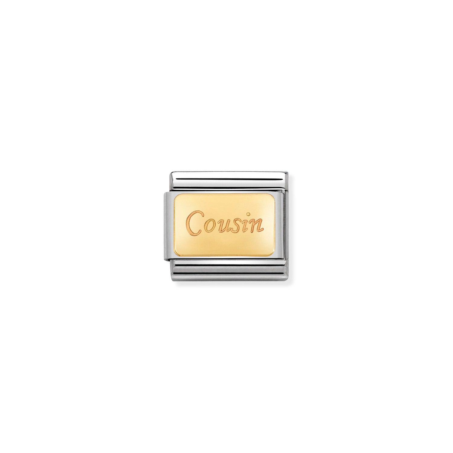 Composable® Link, Charm, Cousin In gold in hypoallergenic stainless steel and gold 18 kt | Nomination Italy