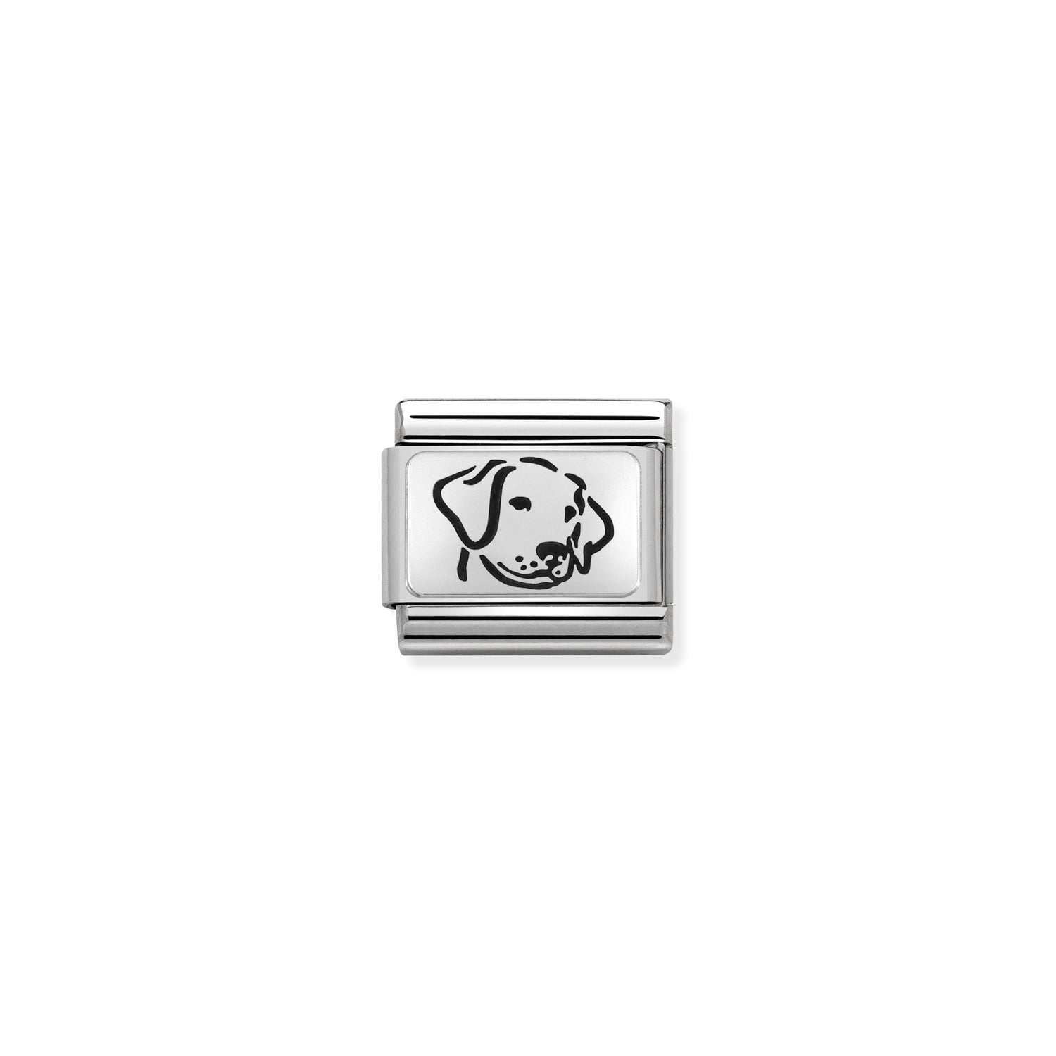 Composable® Link, Charm, Dog In silver in hypoallergenic stainless steel and sterling silver .925 | Nomination Italy