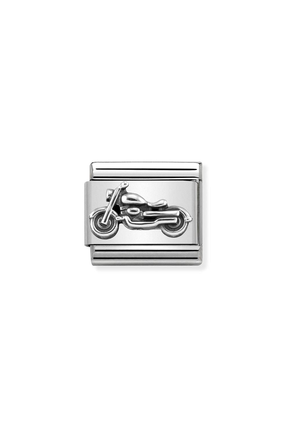 Classic Composable® Link, Vintage Bike Link in hypoallergenic stainless steel and sterling silver .925 | Nomination Italy