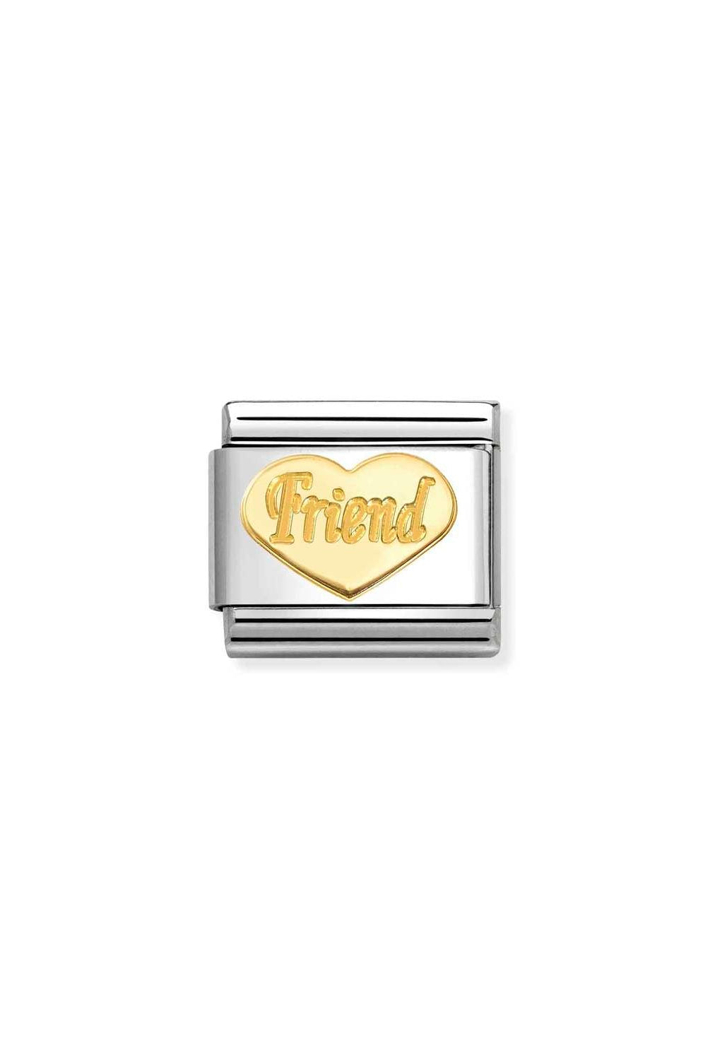 Composable® Link, Charm, Friends Cocktail in hypoallergenic stainless steel, gold 18 kt and enamel | Nomination Italy