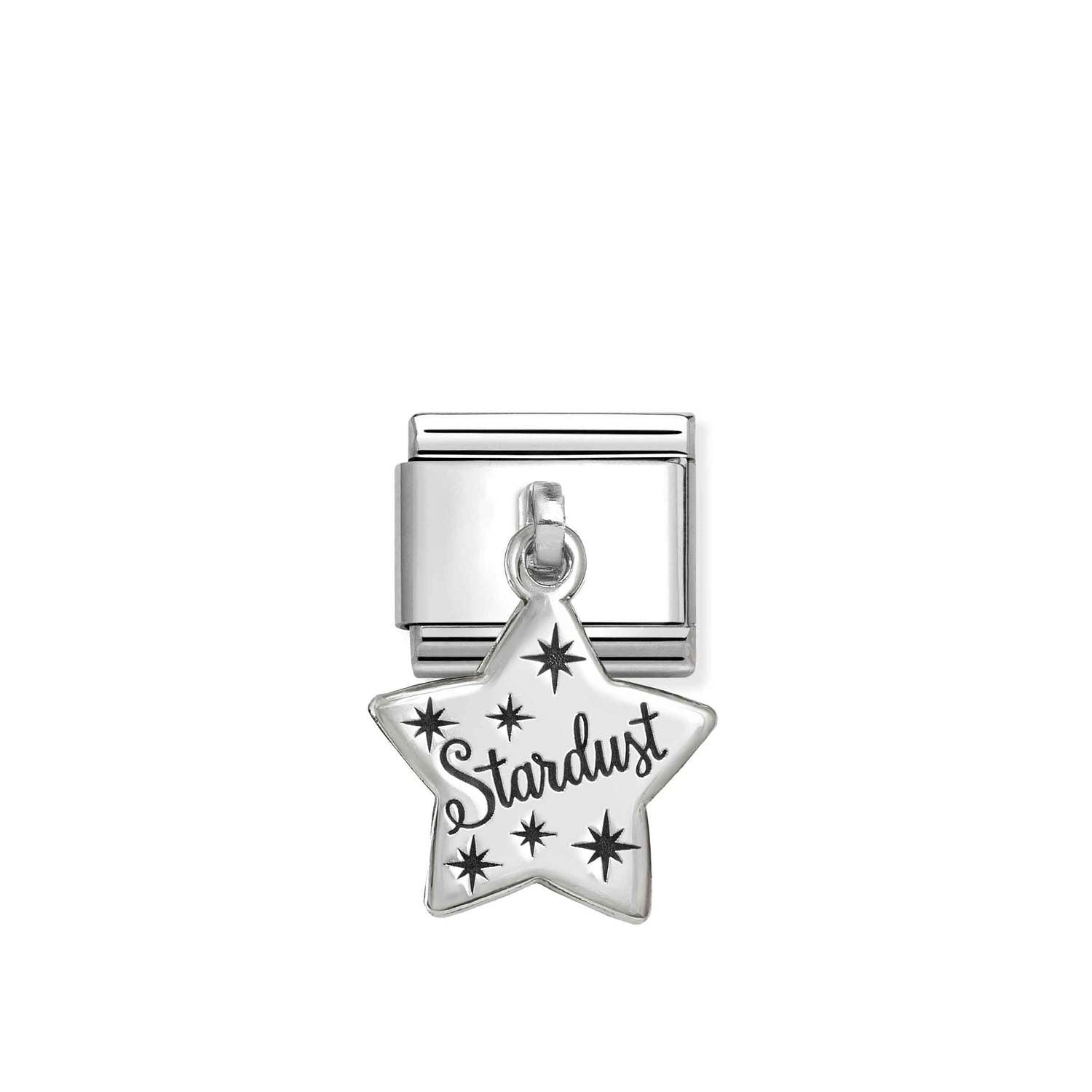 Composable® Link, Charm, Stardust Star in hypoallergenic stainless steel and sterling silver .925 | Nomination Italy