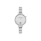 Paris watch with steel band round with zirconia glitter silver. Personalized watch with Composable® links. Make it your own.