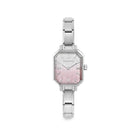 Rectangle watch with Pastel Pink dial on Composable Links