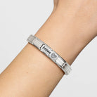 Composable® Double Link, Charm,, Mom and Heart in hypoallergenic stainless steel and sterling silver .925 | Nomination Italy