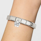 Composable® Link, Charm, Be Kind Flower Pendant in hypoallergenic stainless steel and sterling silver .925 | Nomination Italy