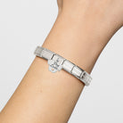 Composable® Link, Charm, Dog Lover Face in hypoallergenic stainless steel and sterling silver .925 | Nomination Italy