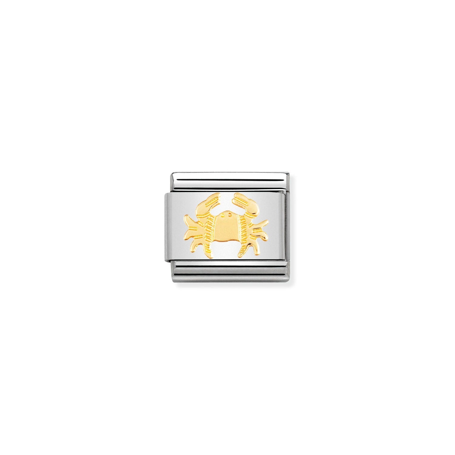Composable® Link, Charm, Cancer In Bonded Yellow gold in hypoallergenic stainless steel and gold 18 kt | Nomination Italy