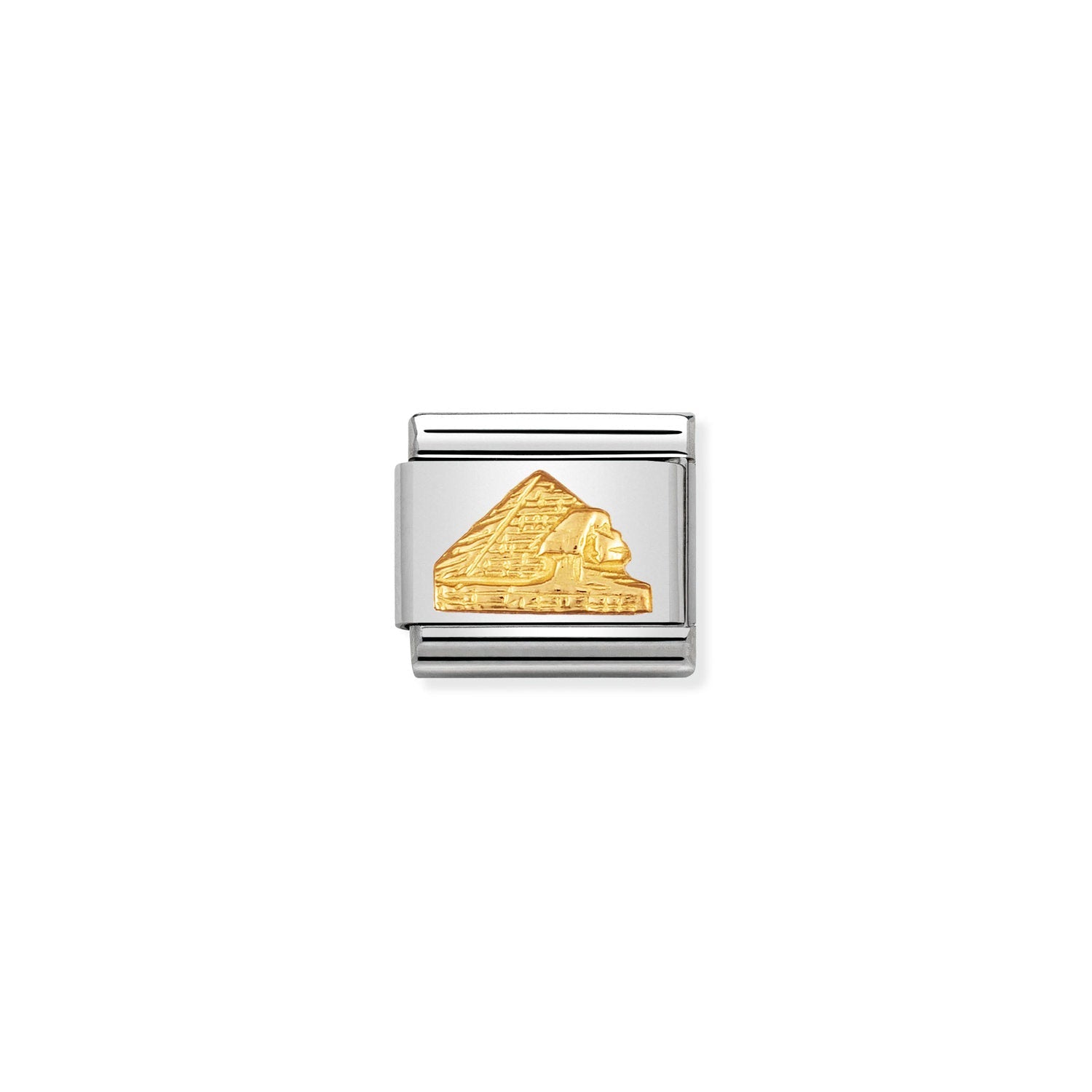 Composable® Link, Charm, Pyramid in hypoallergenic stainless steel and gold 18 kt | Nomination Italy
