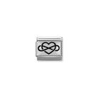 Composable® Link, Charm, silver Infinity Heart in hypoallergenic stainless steel and sterling silver .925 | Nomination Italy