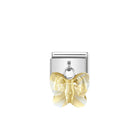 Composable® Link, Charm, with gold Butterfly in hypoallergenic stainless steel and crystals | Nomination Italy