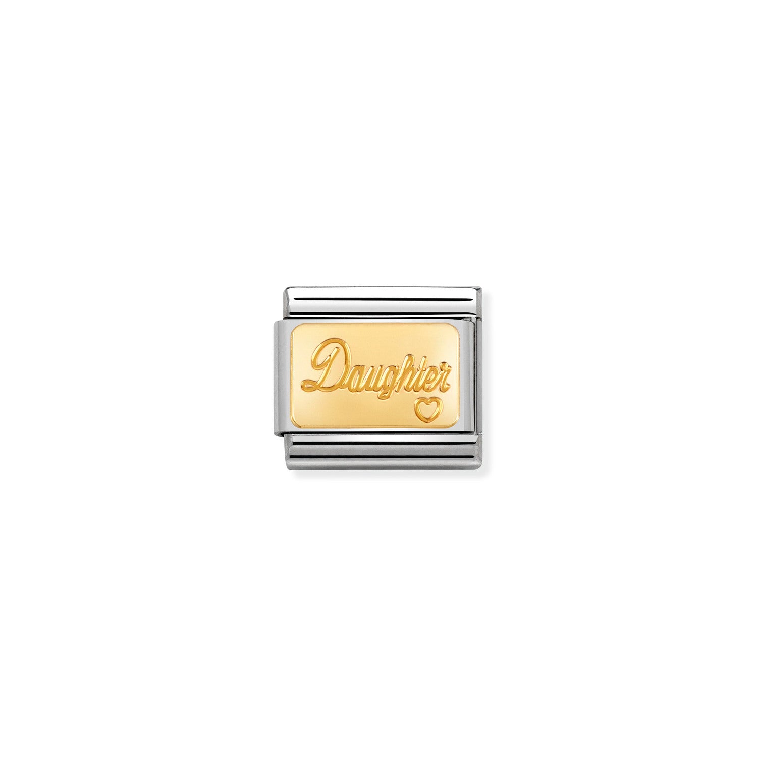 Composable® Link, Charm, gold Daughter in hypoallergenic stainless steel and gold 18 kt | Nomination Italy