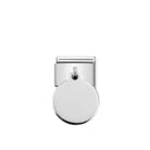 Composable® Link, Charm, Round Pendant In silver in hypoallergenic stainless steel, sterling silver .925 and cubic zirconia | Nomination Italy