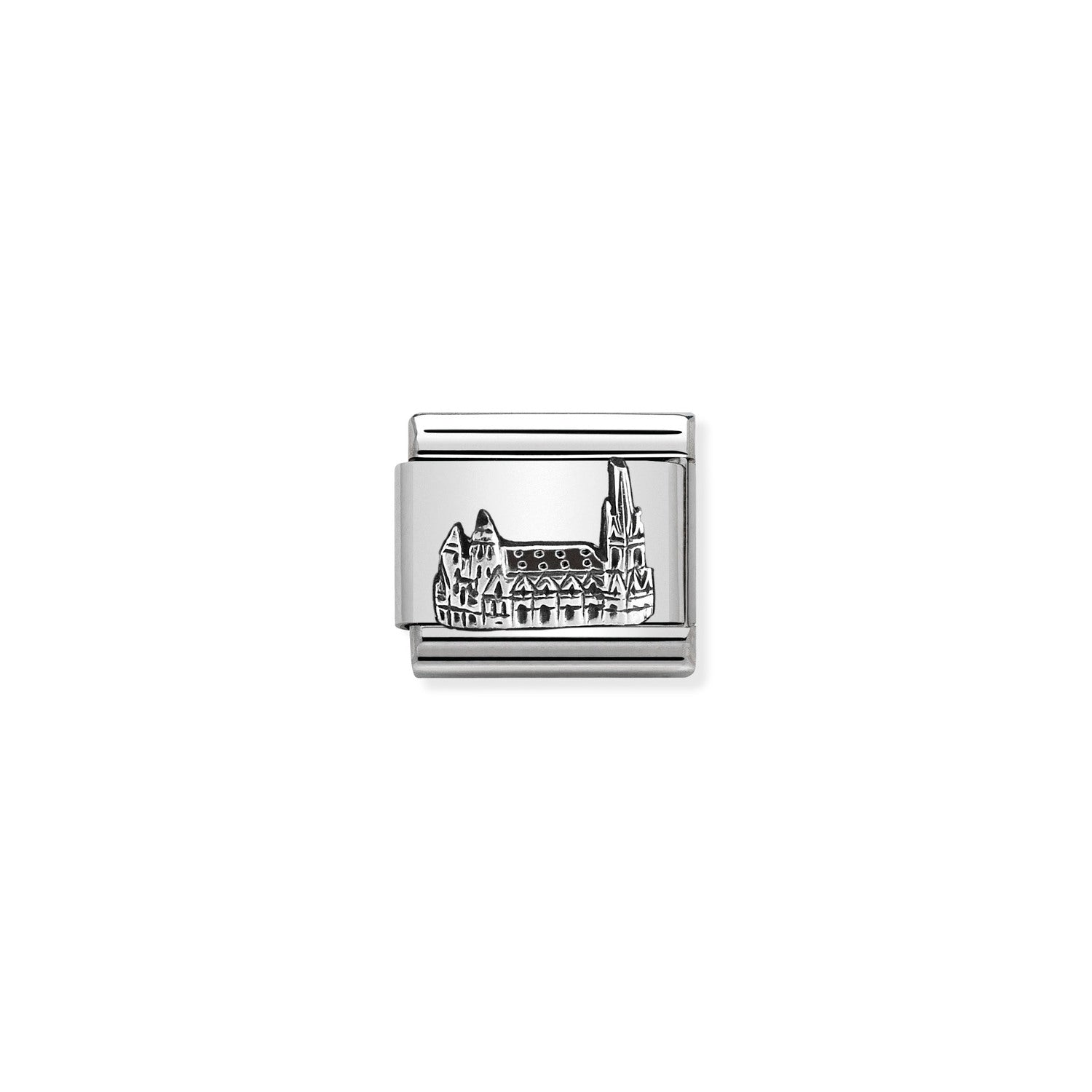 Composable® Link, Charm, Vienna Cathedral in hypoallergenic stainless steel and sterling silver .925 | Nomination Italy