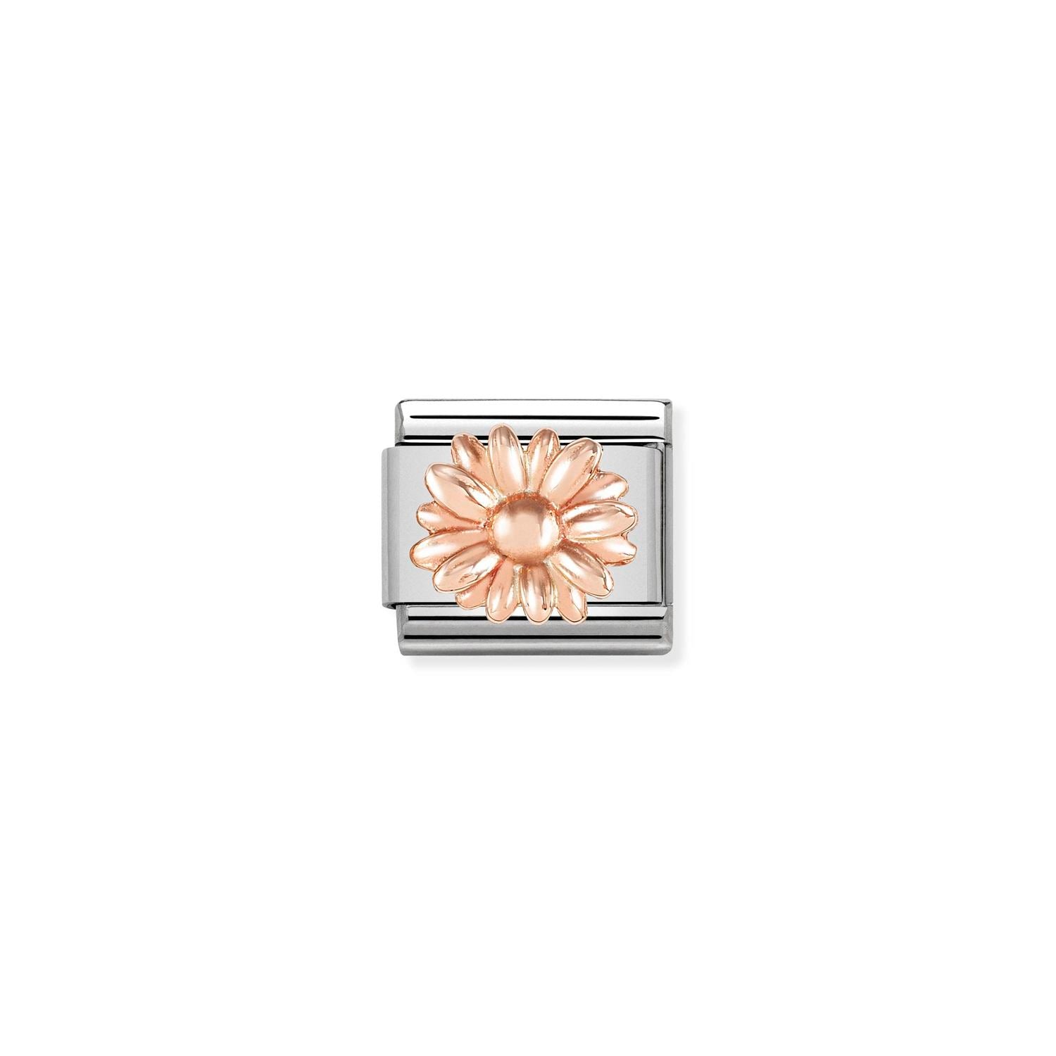 Composable® Link, Charm, Daisy Symbol In rose gold in hypoallergenic stainless steel and rose gold 9kt | Nomination Italy