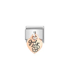 Composable® Link, Charm, Pendant Good Luck in hypoallergenic stainless steel and rose gold 9kt | Nomination Italy