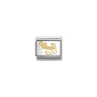 Composable® Link, Charm, gold Anchor in hypoallergenic stainless steel and gold 18 kt | Nomination Italy