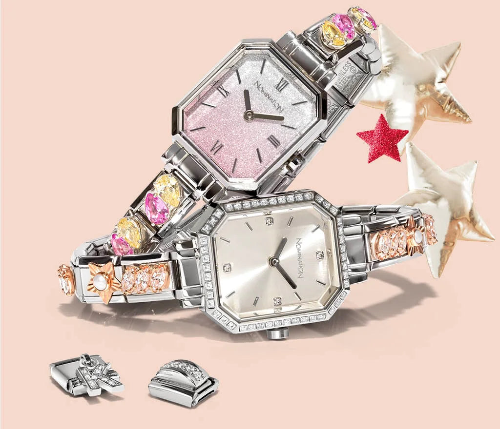 Nomination Italy Composable Watches on a colorful bcackground